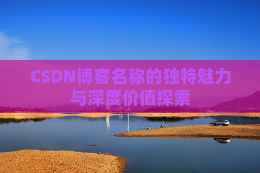 CSDN博客名称的独特魅力与深度价值探索